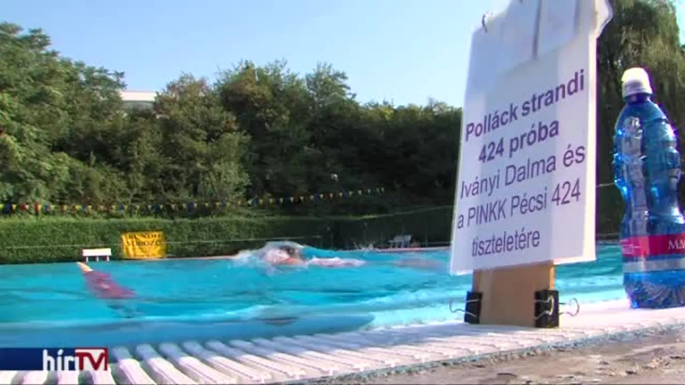 14 kilométer úszás a kedvenc kosárlabda csapat tiszteletére Pécsett
