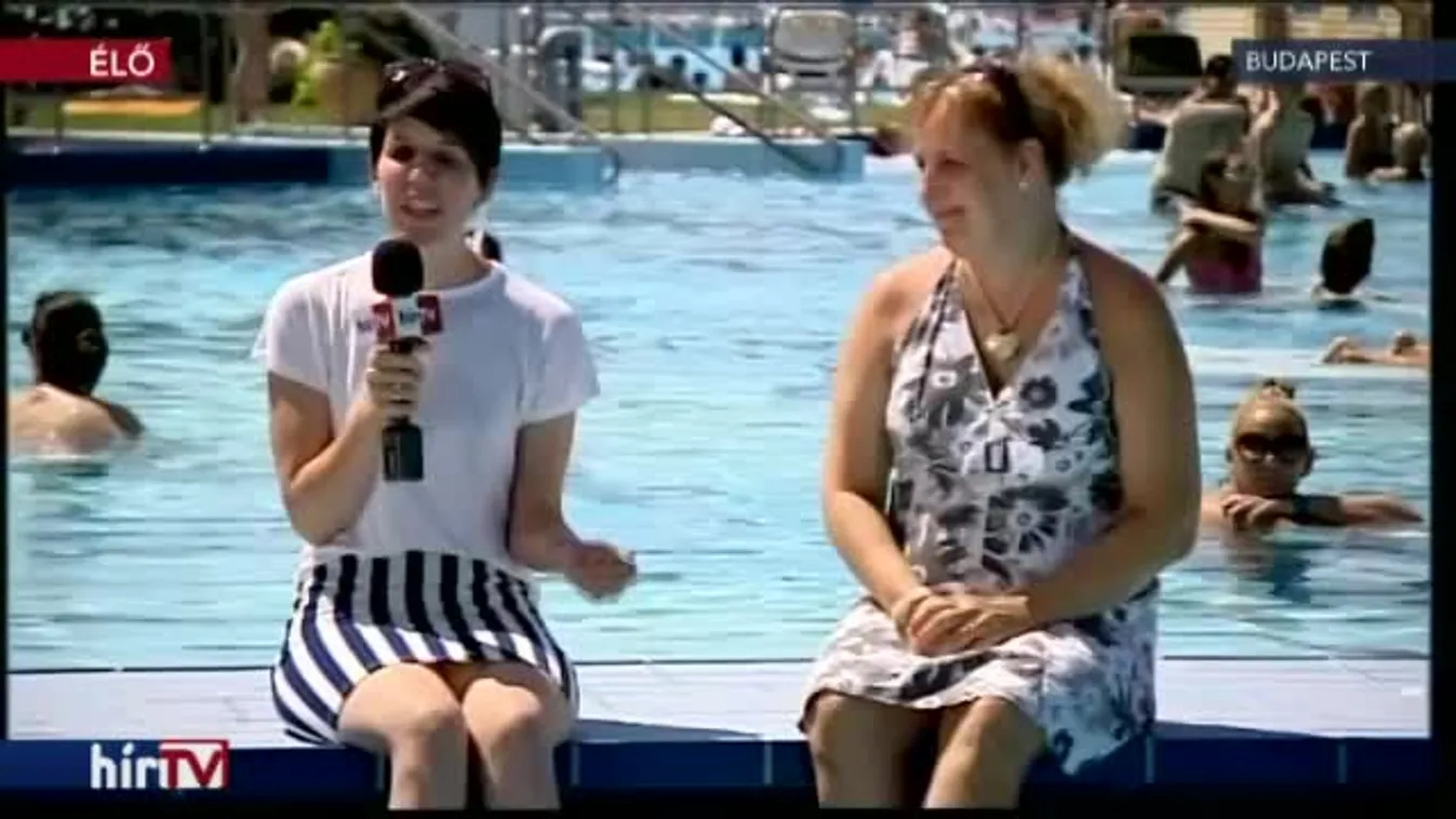 Sokan a medencék mellett keresnek menedéket – bejelentkezés 12 órakor