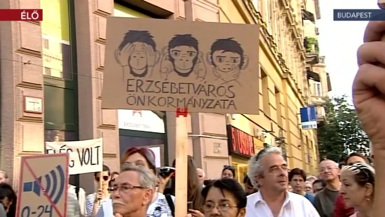 „Csendet akarunk” – most a lakók tüntettek