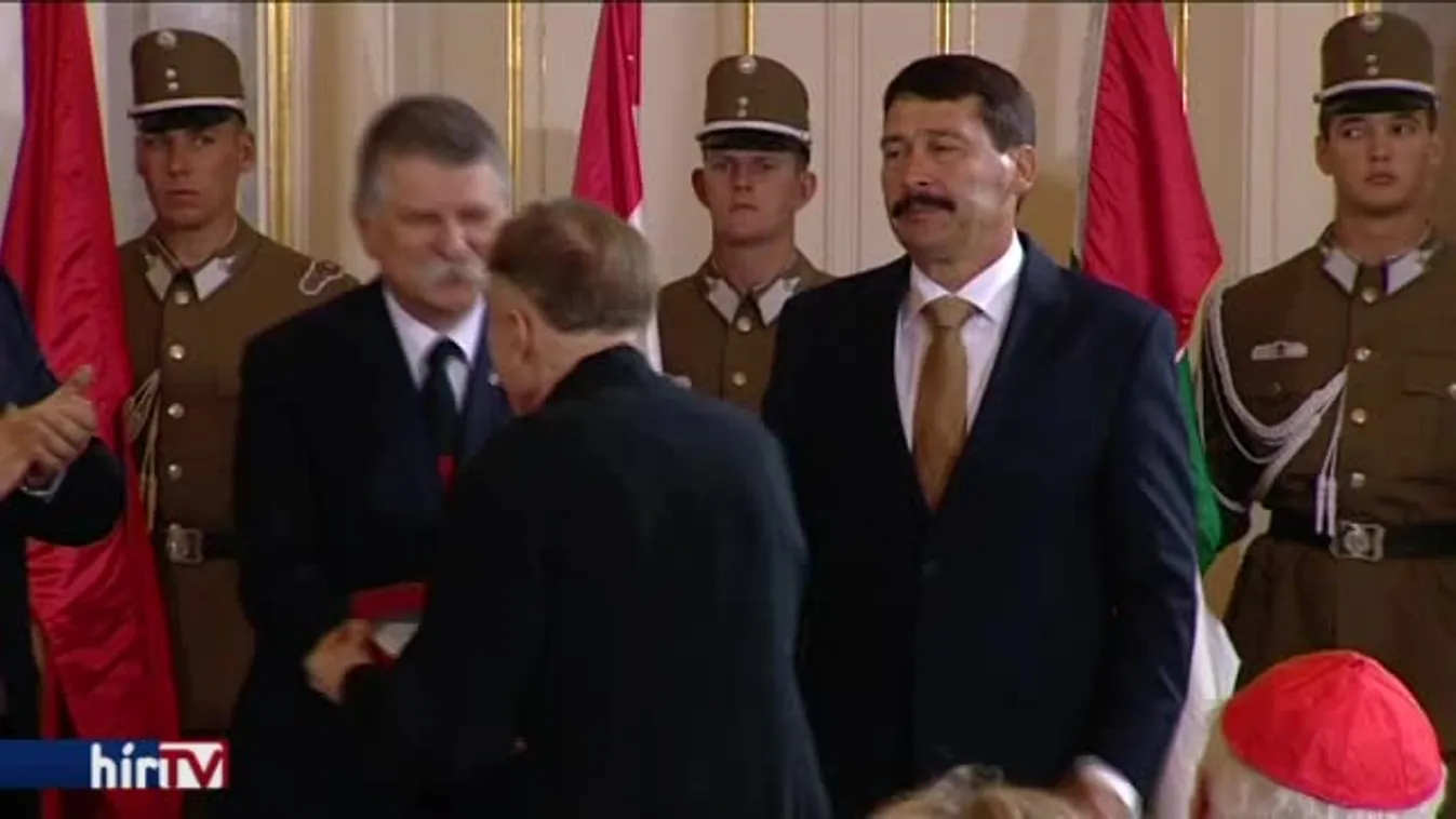 Vásáry Tamás zongoraművész és Erdő Péter bíboros kapta a Magyar Szent István-rend kitüntetést