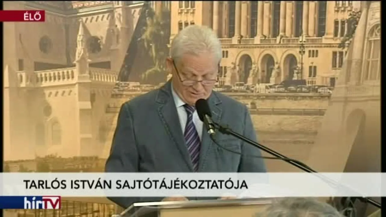 Tarlós István sajtótájékoztatója