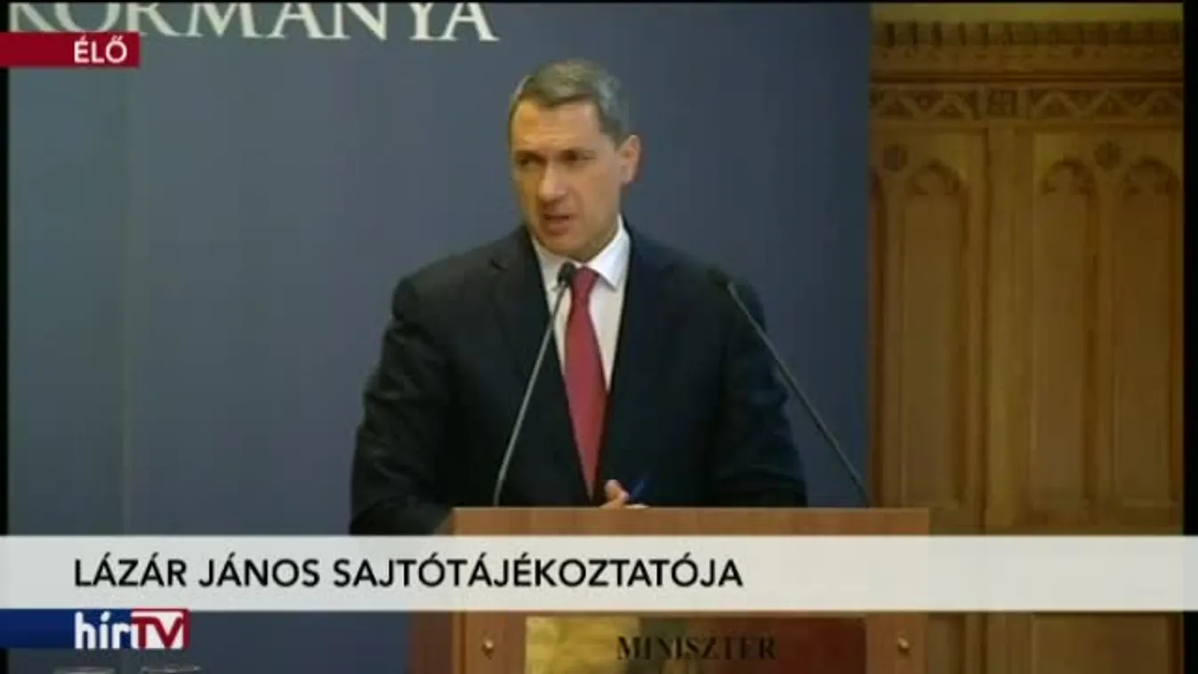 Kormányinfó – Lázár János sajtótájékoztatója – 2. rész
