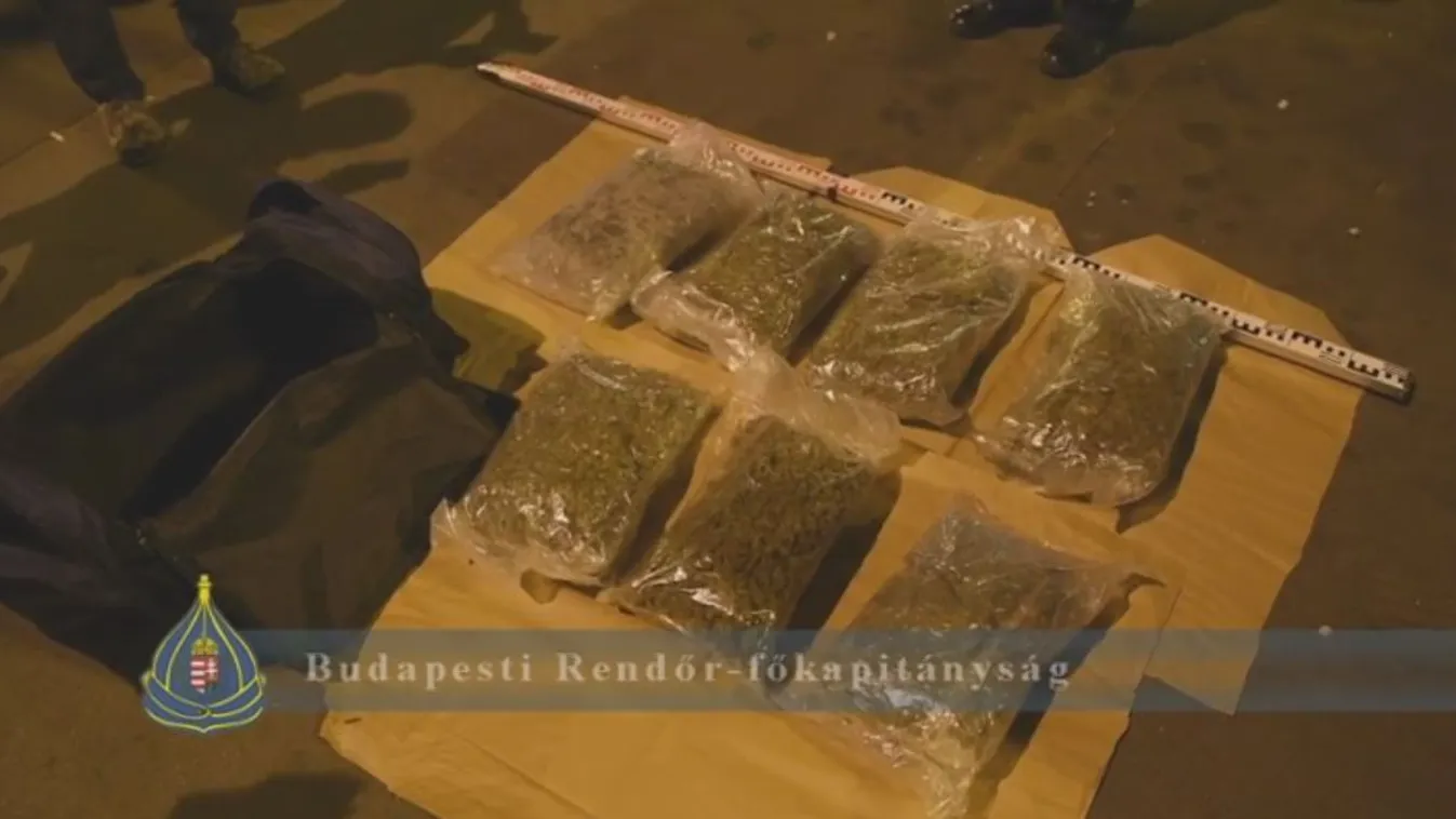 Százmilliós drogfogás a fővárosban