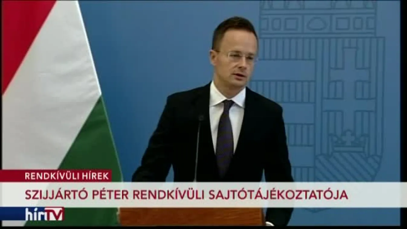Szijjártó Péter sajtótájékoztatója 2017.09.11.