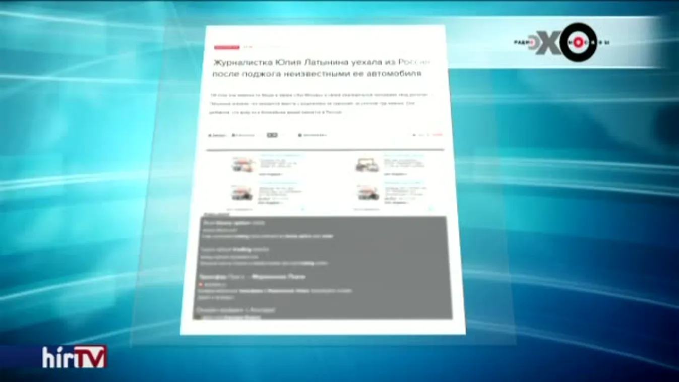 Újabb orosz újságíró menekült el – félti az életét