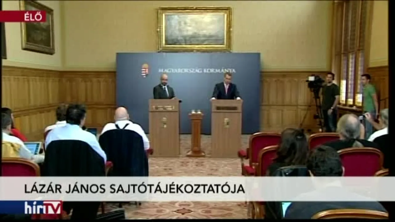 Lázár János kancelláriaminiszter sajtótájékoztatója – 2. rész
