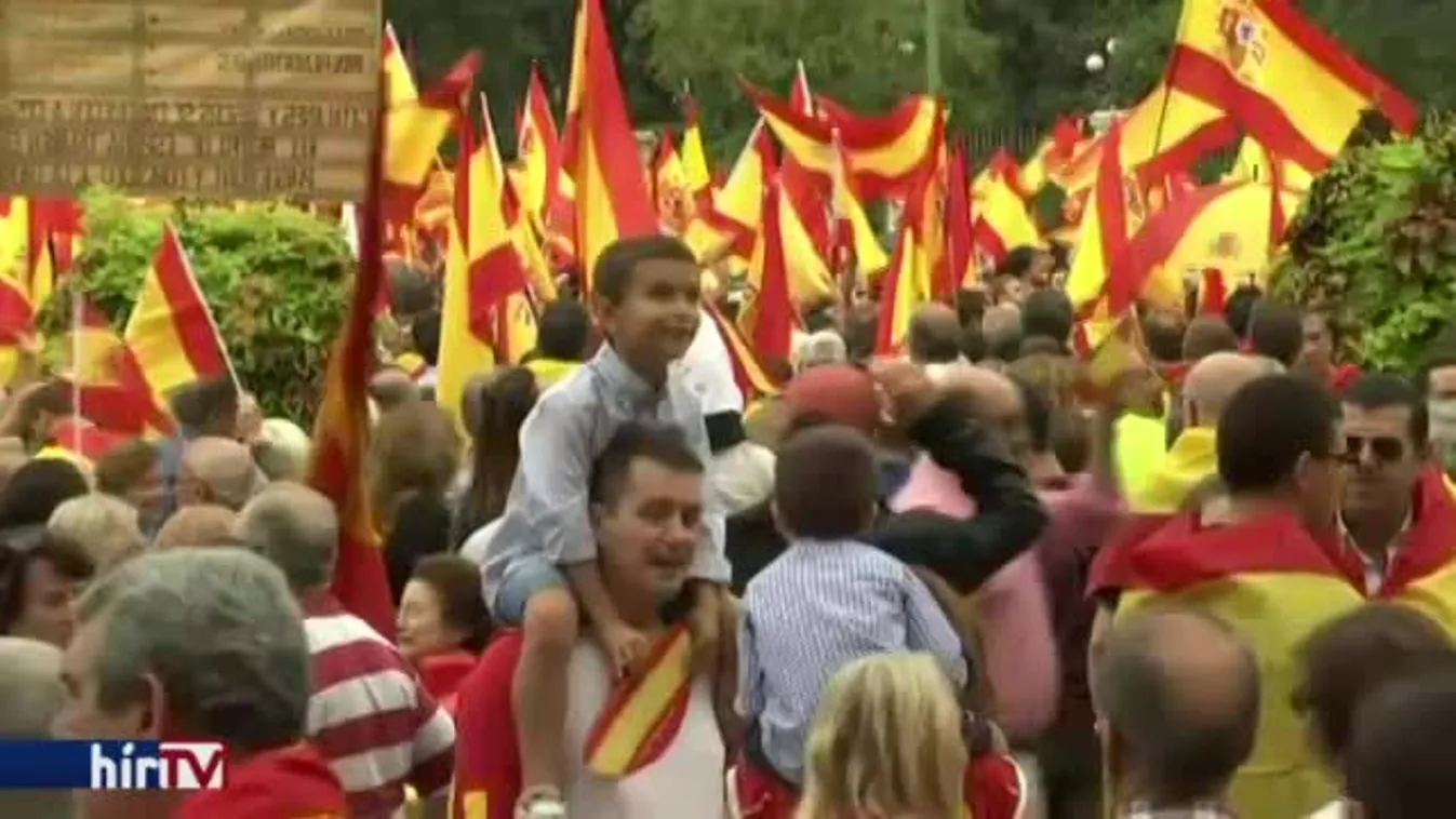 Tüntetés a katalán függetlenedés ellen