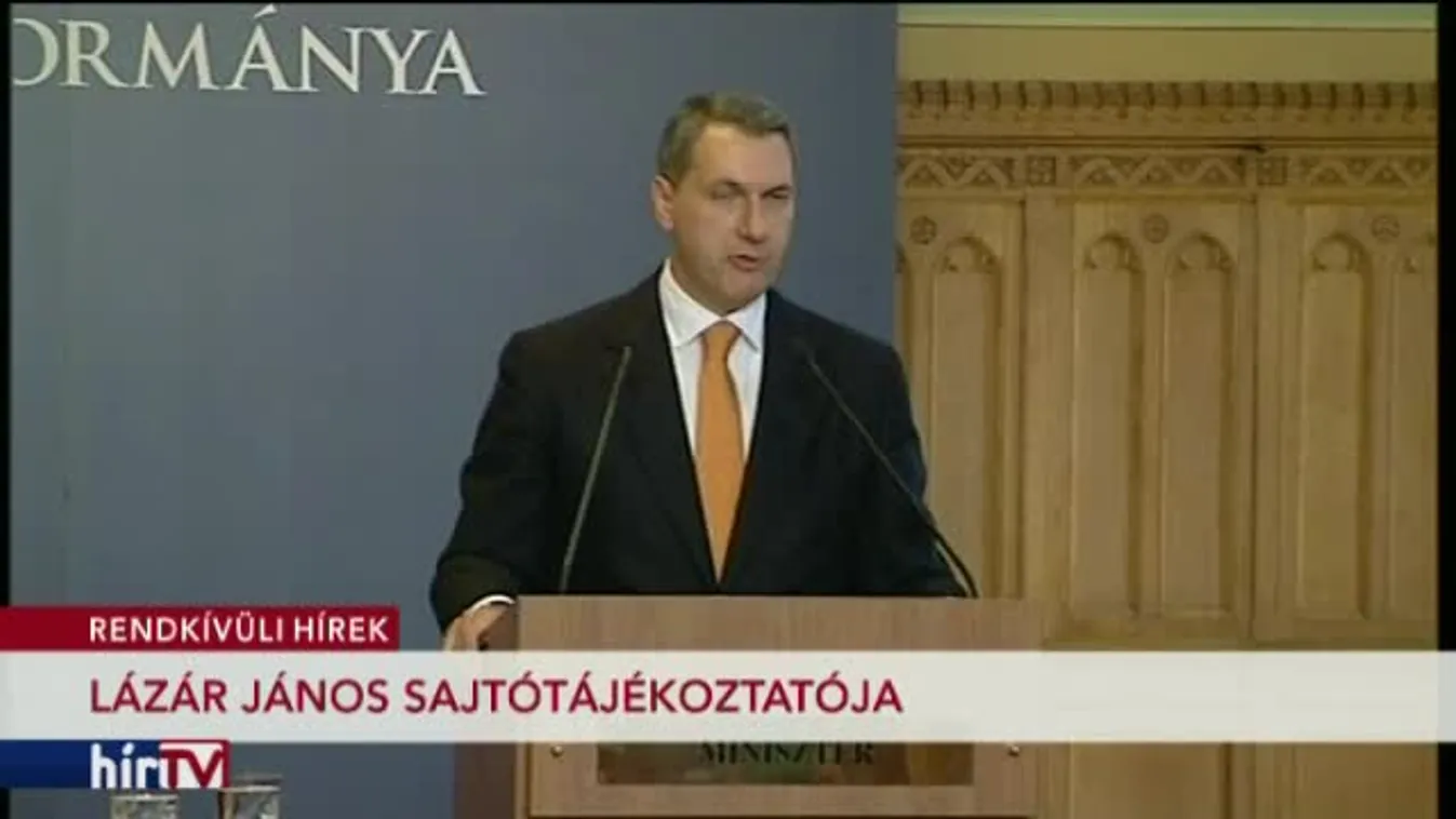 Lázár János sajtótájékoztatója – II.