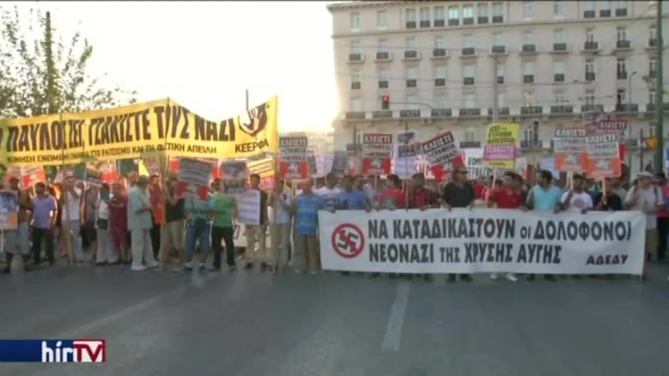 Összecsaptak a tüntetők a rendőrökkel Athénban