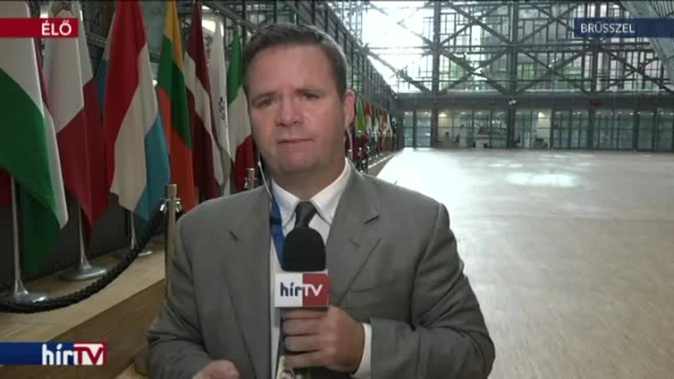 Arató László bejelentkezése Brüsszelből 10 órakor