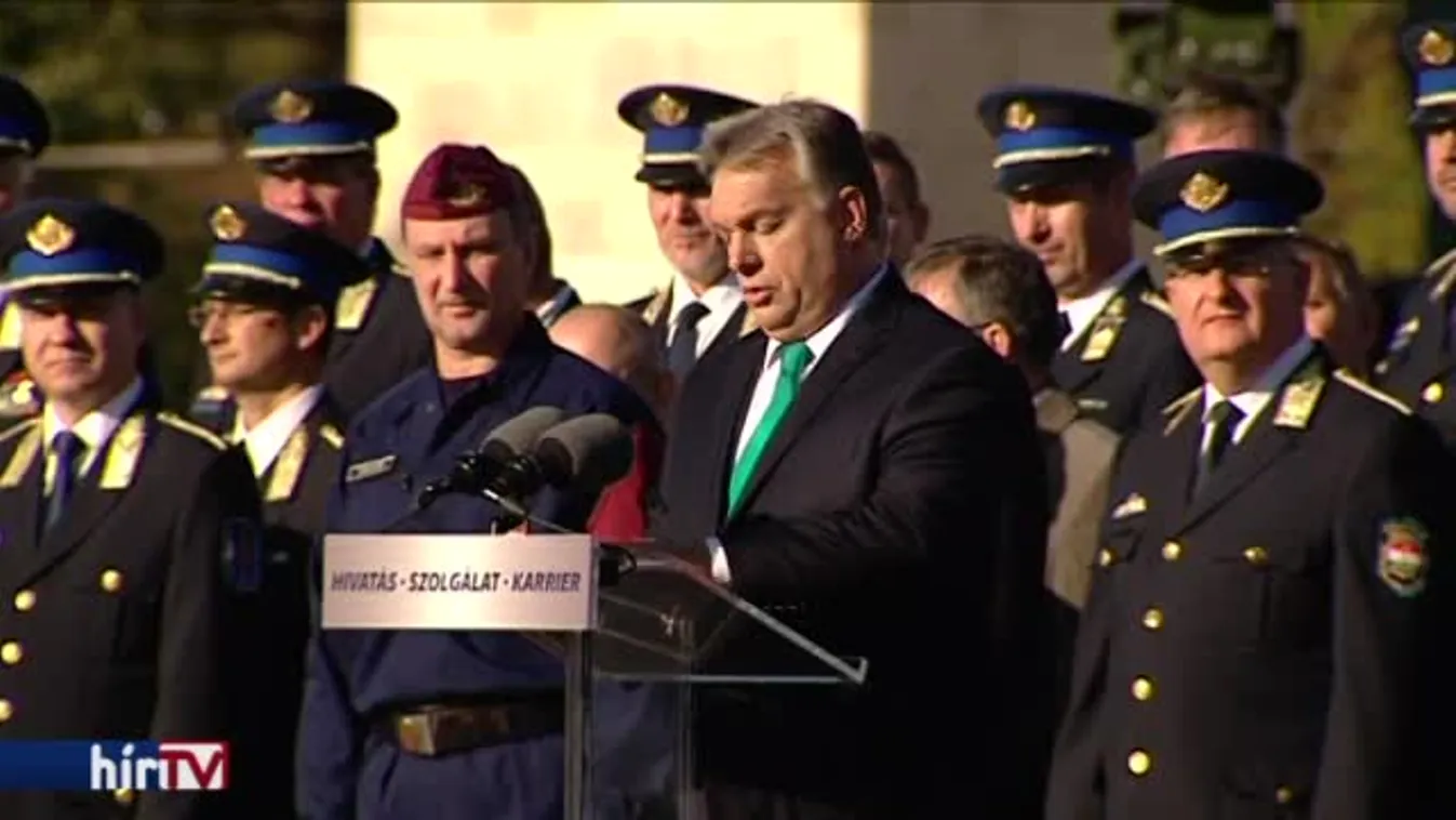 Orbán Viktor a tisztavatáson: hazánk Európa egyik legbiztonságosabb országa