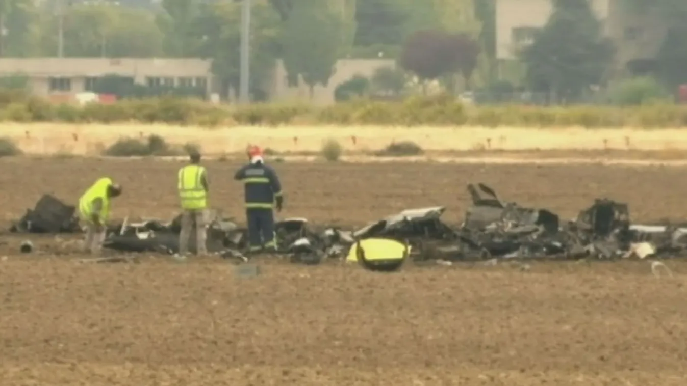 Lezuhant egy vadászgép Madrid mellett