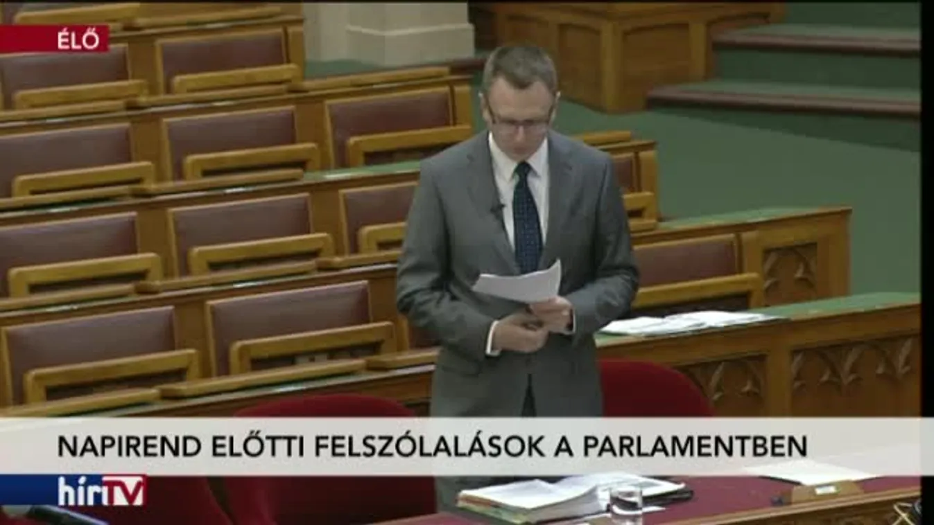 Napirend előtti felszólalások az Országgyűlésben