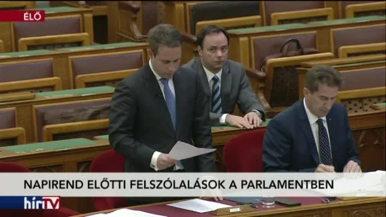 Napirend előtti felszólalások az Országgyűlésben