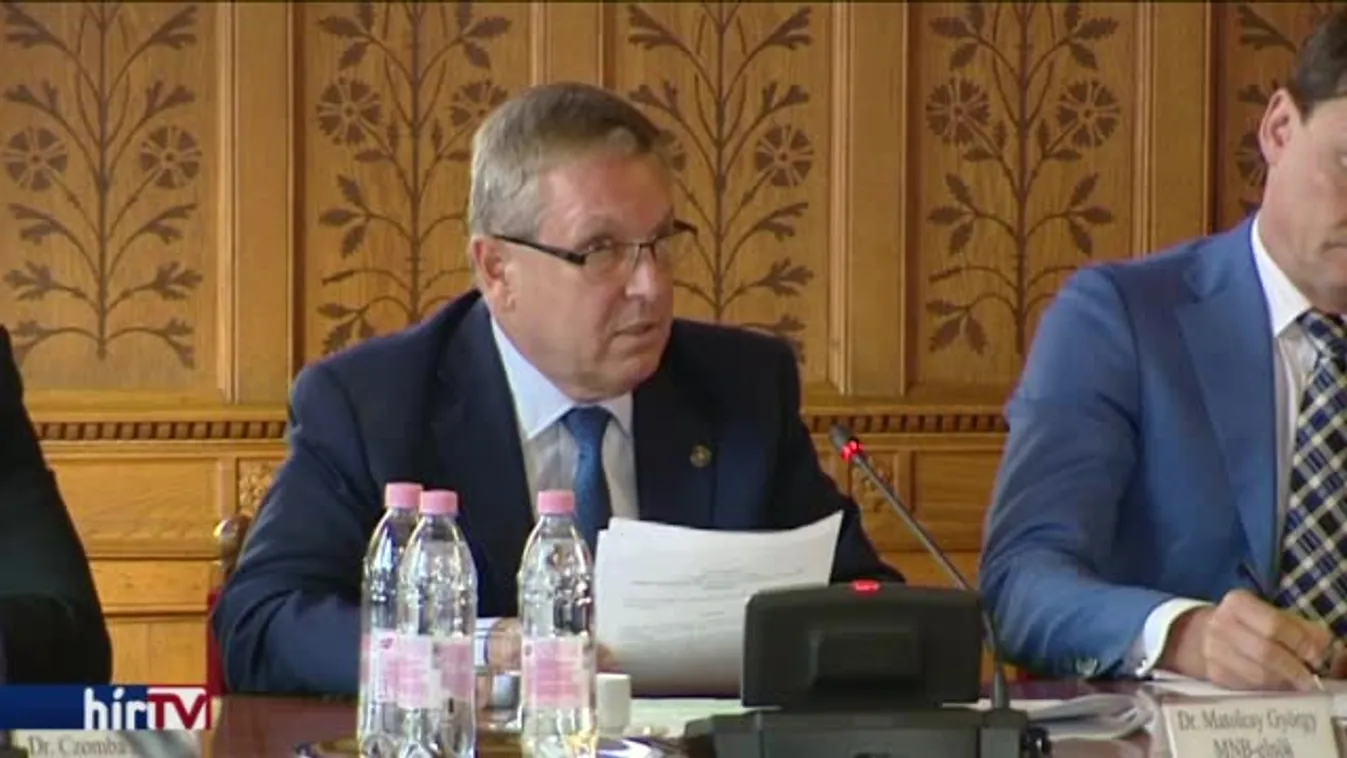 Matolcsy György jegybankelnök meghallgatása a Parlament gazdasági bizottságában