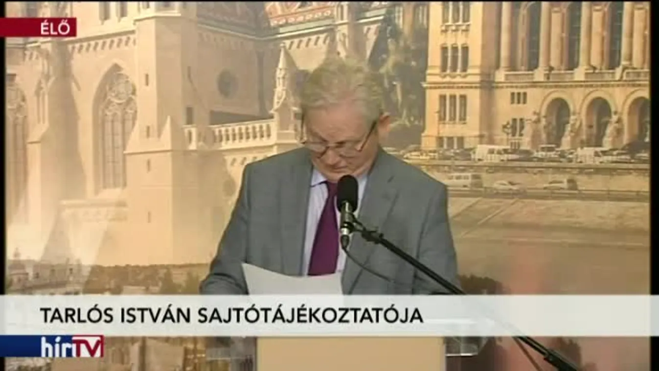 Tarlós István sajtótájékoztatója - 2017.10.20.