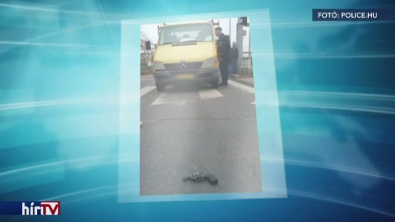 Autó elé ugrott a bankrabló