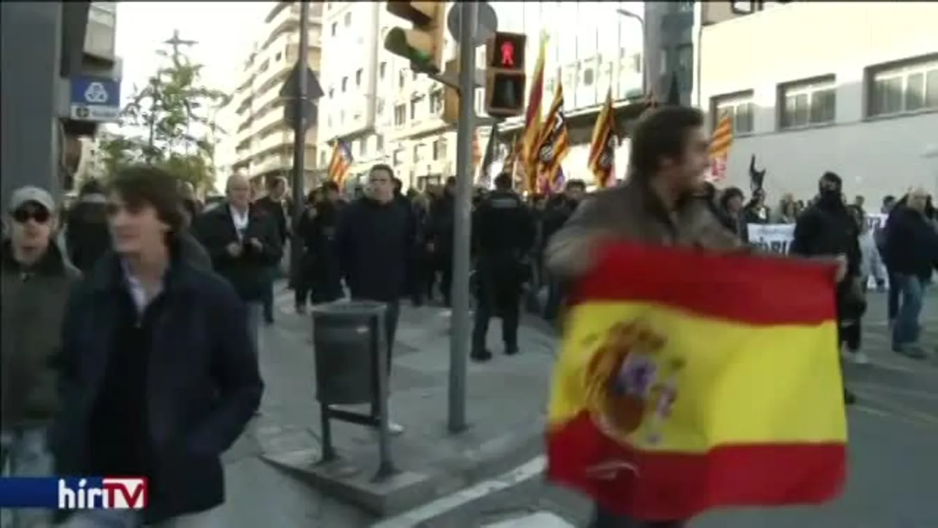 Tüntetések és összecsapások Barcelonában