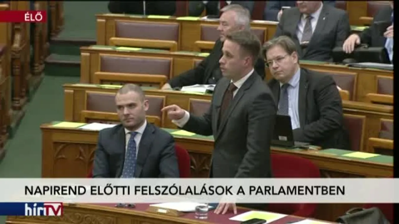 Napirend előtti felszólalások a parlamentben