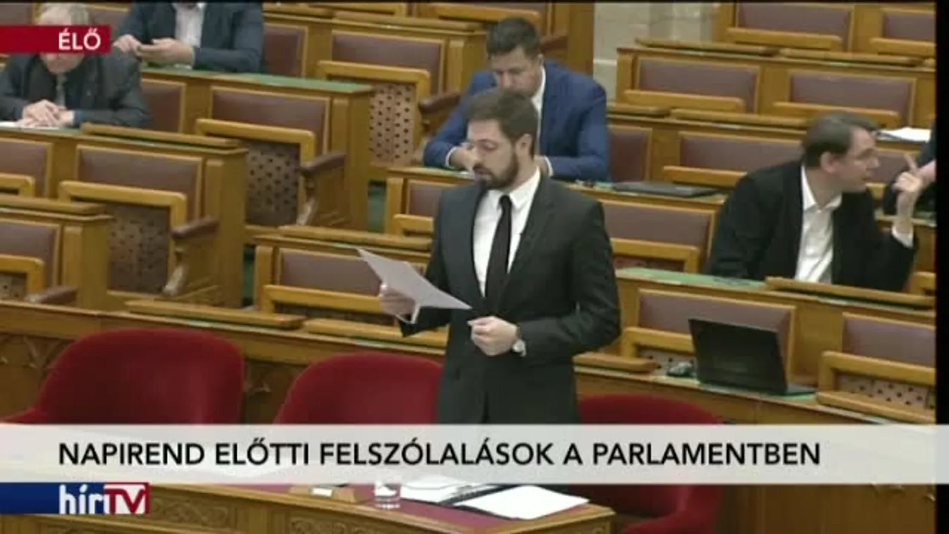 Napirend előtti felszólalások a parlamentben
