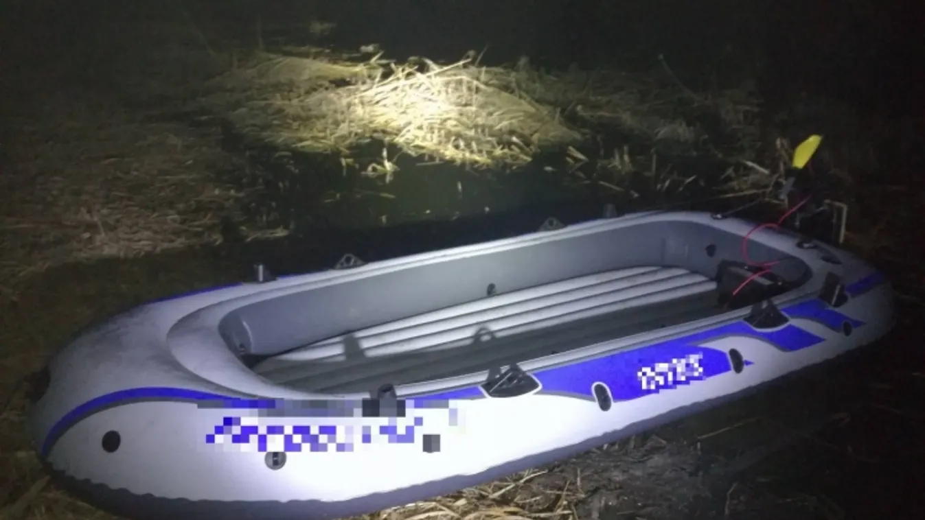 Gumicsónakkal próbáltak átjutni a határon