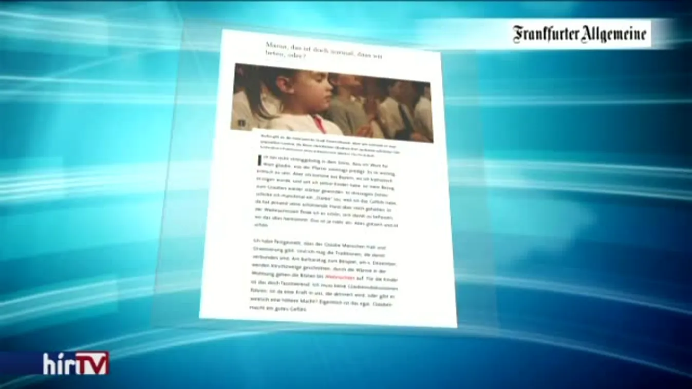 FAZ: Berlinben mucsai kereszténynek lenni