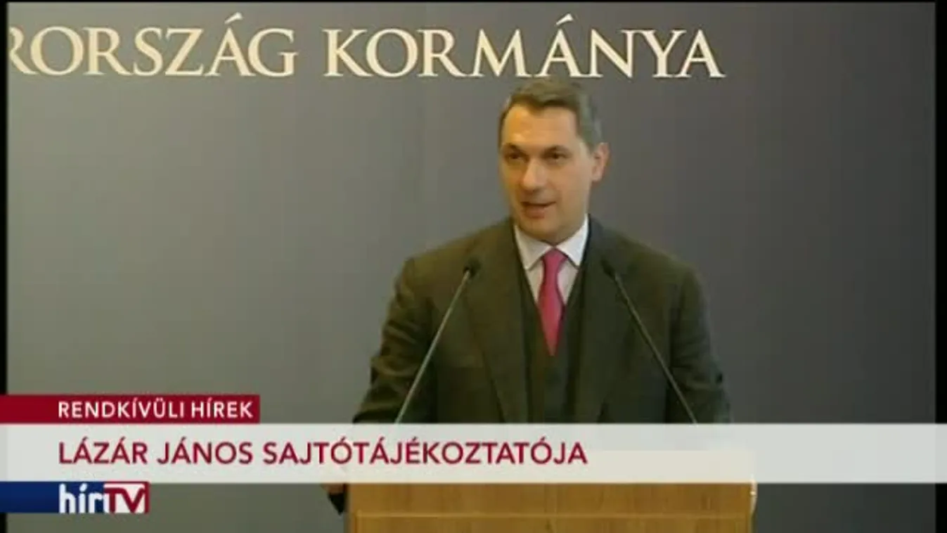 Lázár János kancelláriaminiszter sajtótájékoztatója – 2. rész