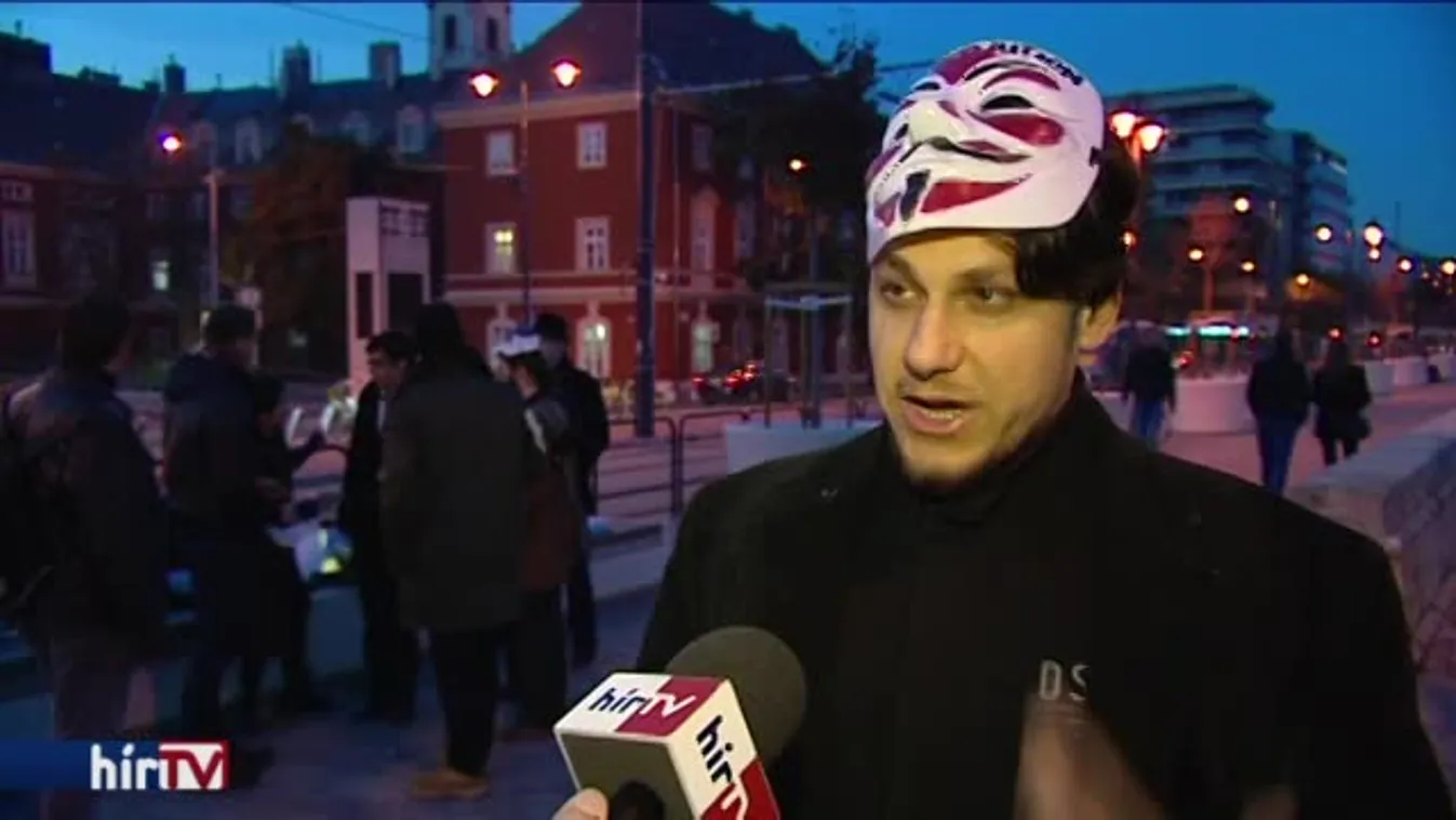 Budapesten demonstrált az Anonymus magyarországi csoportja