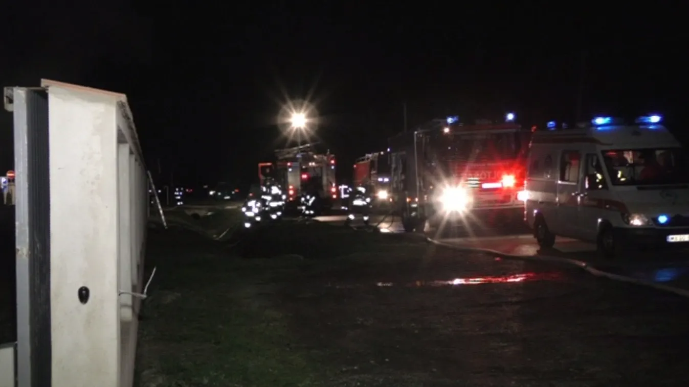 Teljesen kiégett egy diófeldolgozó Tarpán