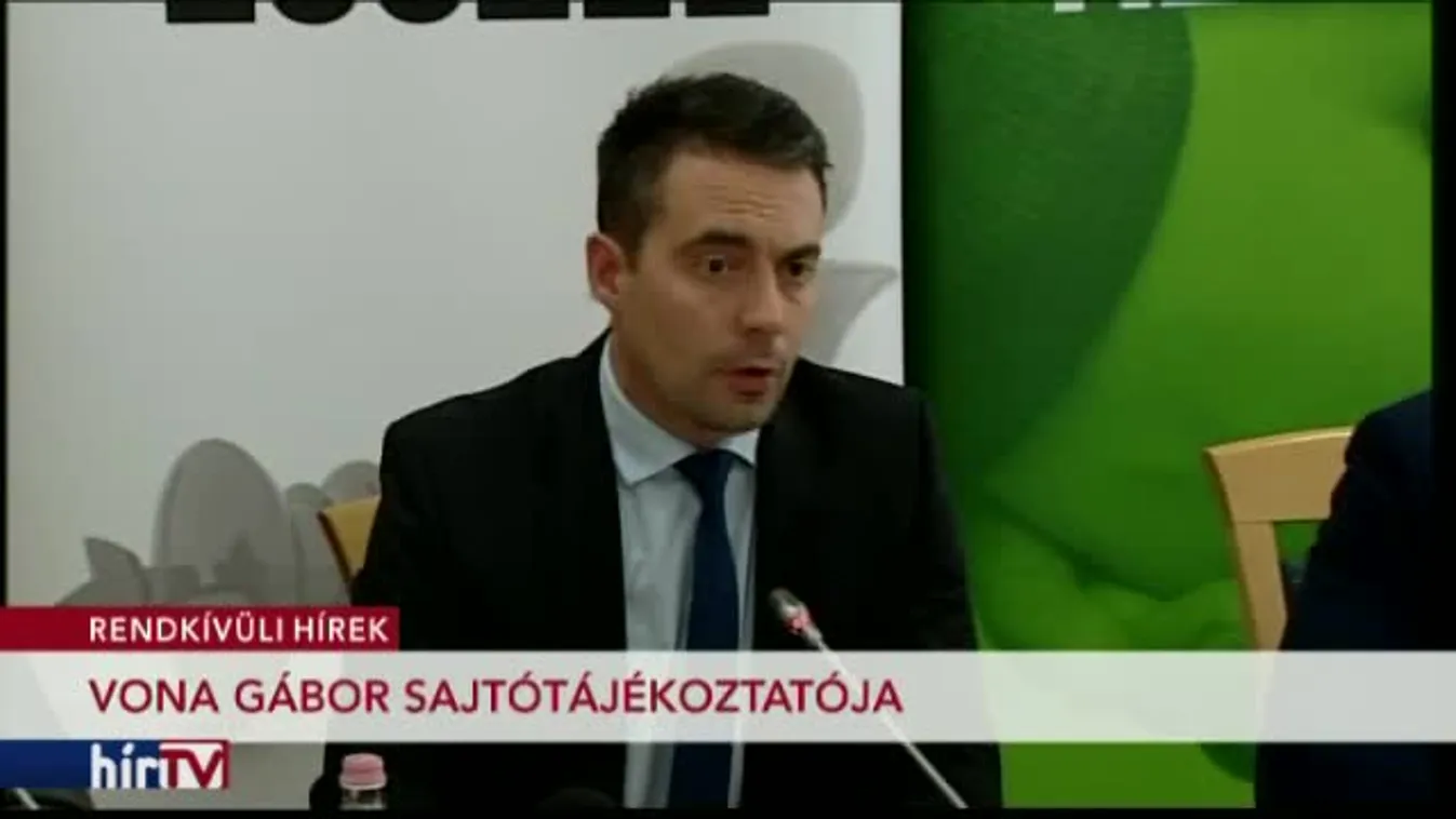Vona Gábor nemzetközi sajtótájékoztatója
