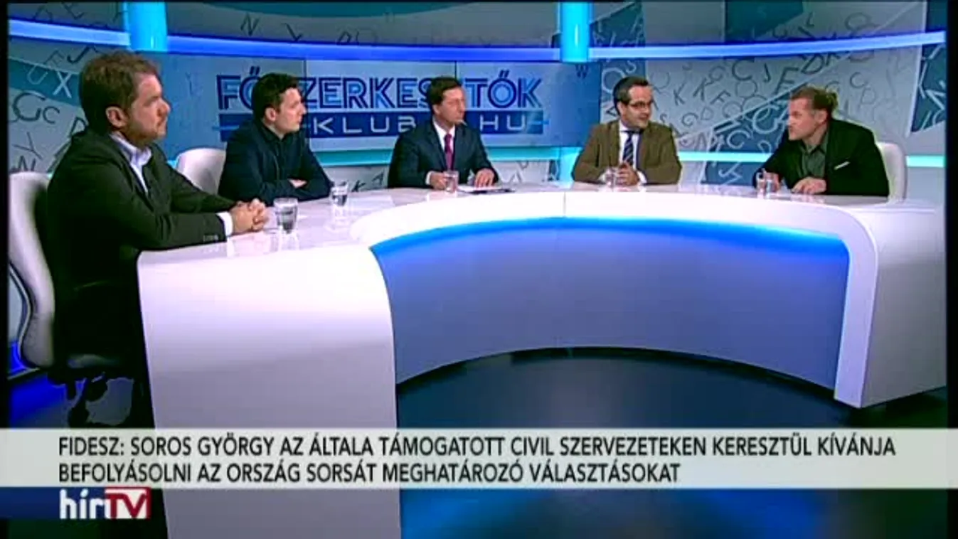 Főszerkesztők klubja - Soros-terv után Soros-párt