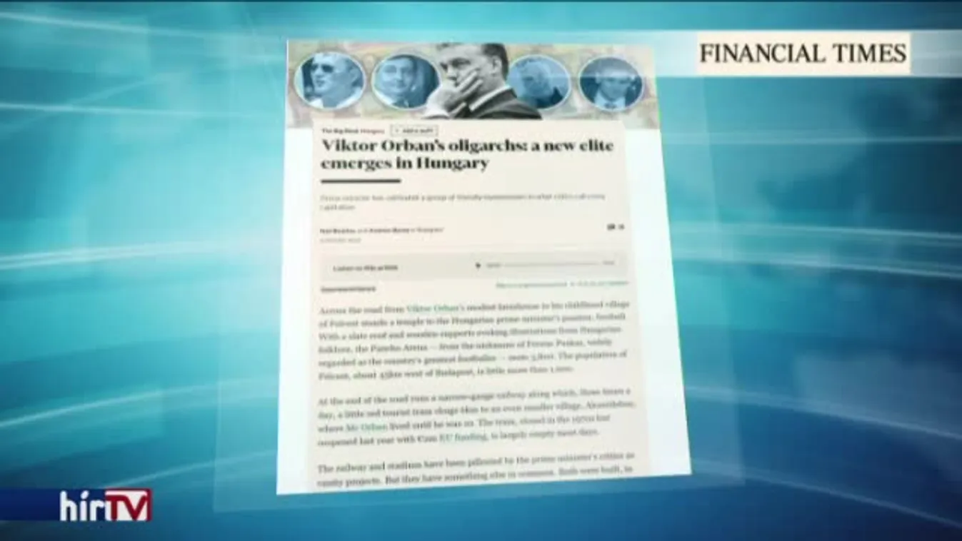 Mészáros és Vajna is górcső alatt a Financial Timesban