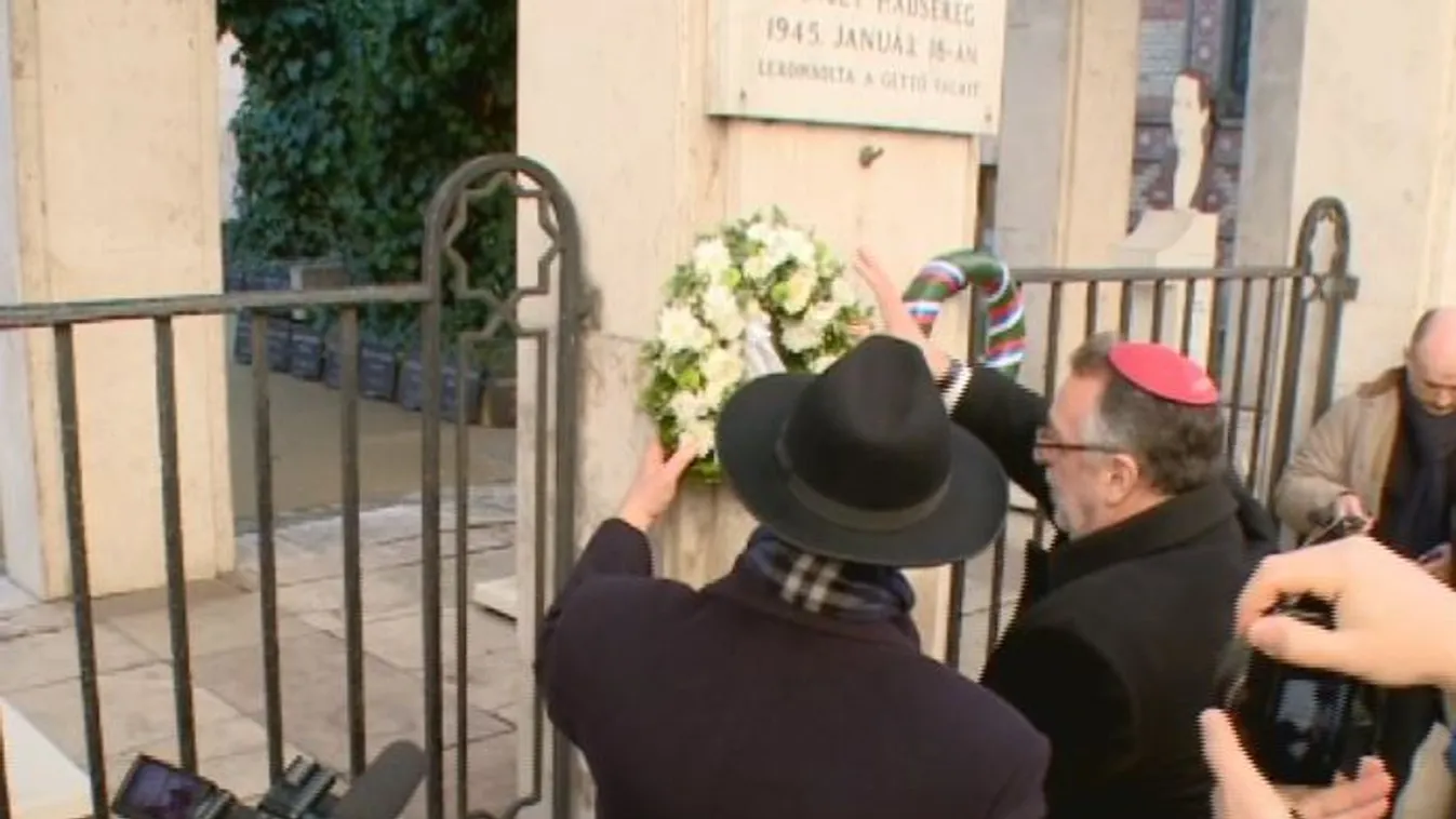 A holokausztra emlékeztek