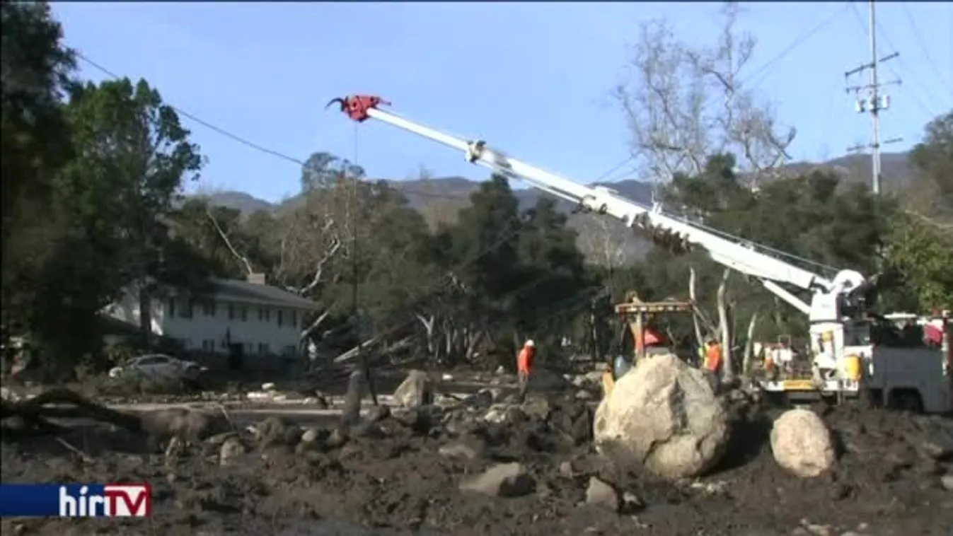 Tizenhét életet követelt a sárlavina Kaliforniában