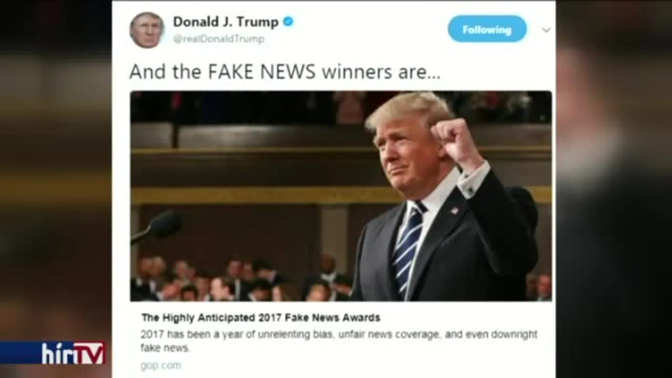 Hamis hírek-díjat osztott ki Trump az őt bíráló médiumoknak