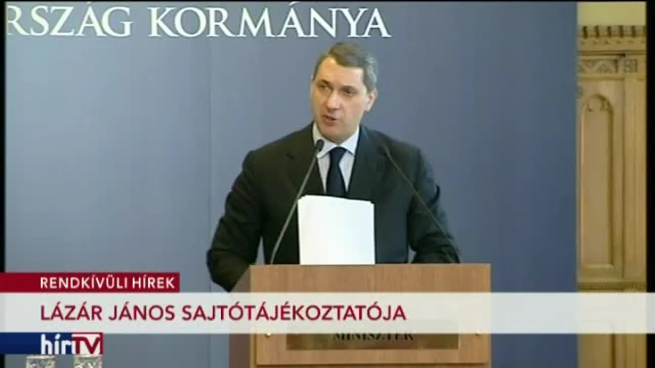 Lázár János kancelláriaminiszter sajtótájékoztatója – 2. rész