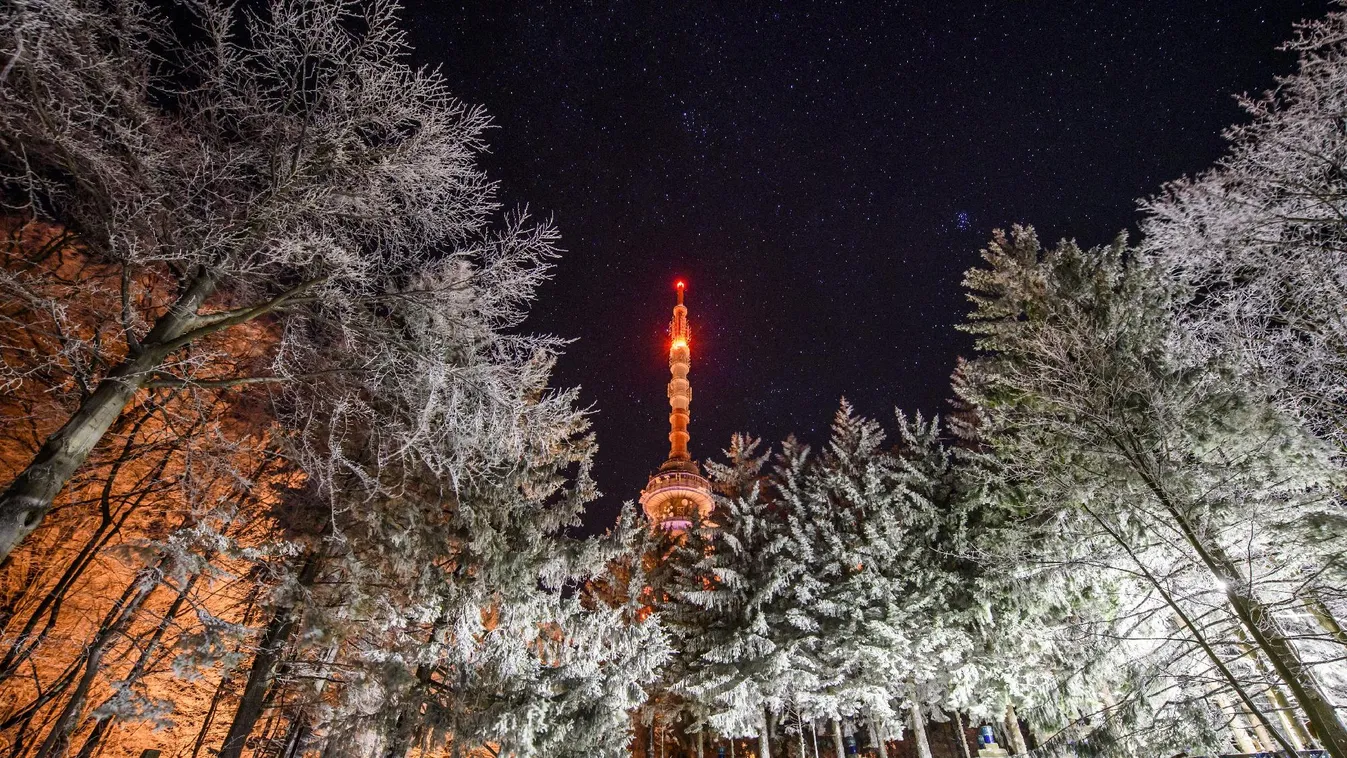 Kékestetőn 15 centis a hó, három megyében figyelmeztetés