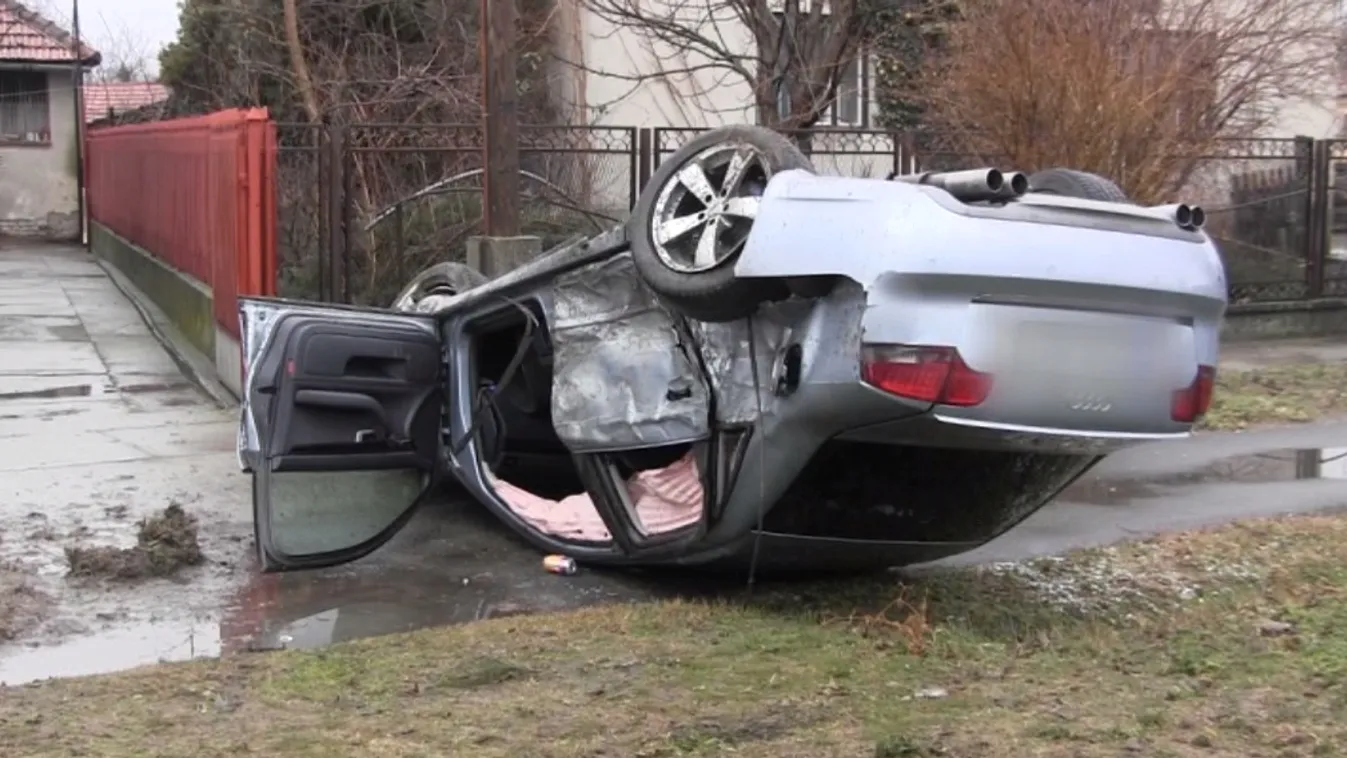 Ütközött, borult, bilincsben vitték el