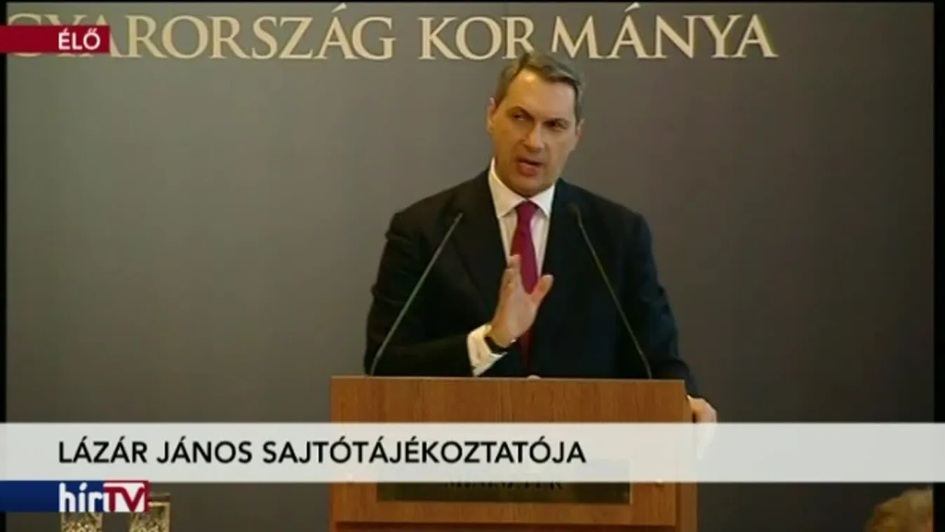 Lázár János sajtótájékoztatója II. rész