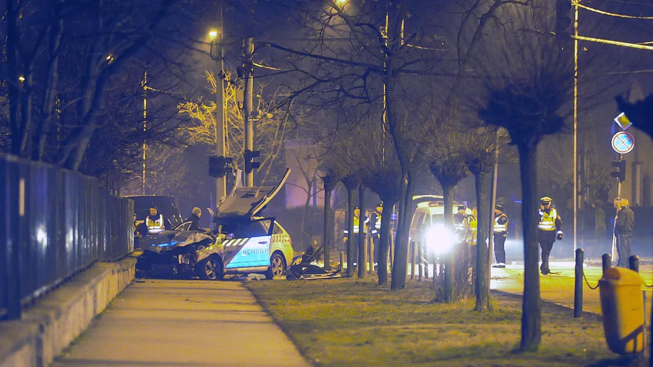 Baleset a IV. kerületben, meghalt egy rendőr