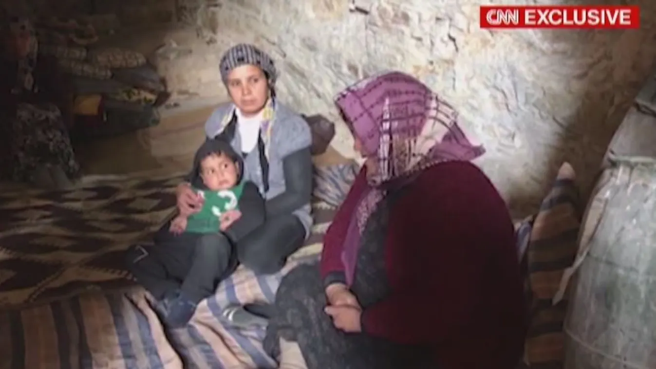 Barlangokba menekülnek a civilek a török bombázások elől