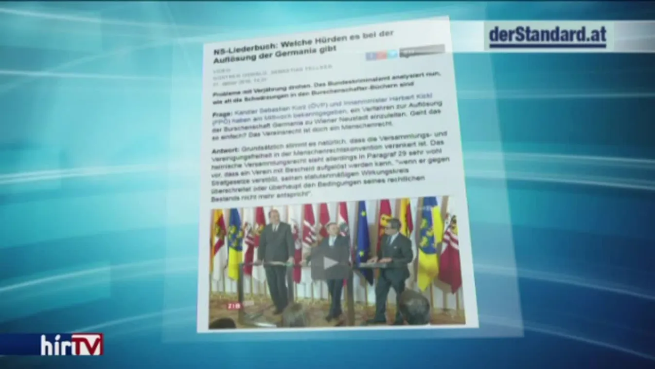 Feloszlatnák a náci daloskönyveket terjesztő Germaniát