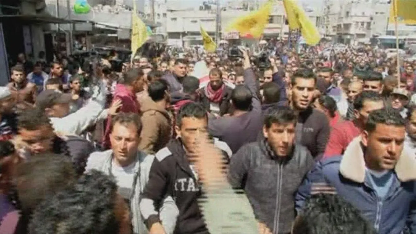 Vérfürdőbe torkollott a palesztinok felvonulása