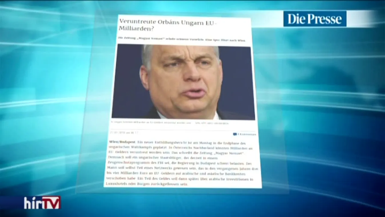 Külföldön is téma a magyar pénzmosás-gyanú