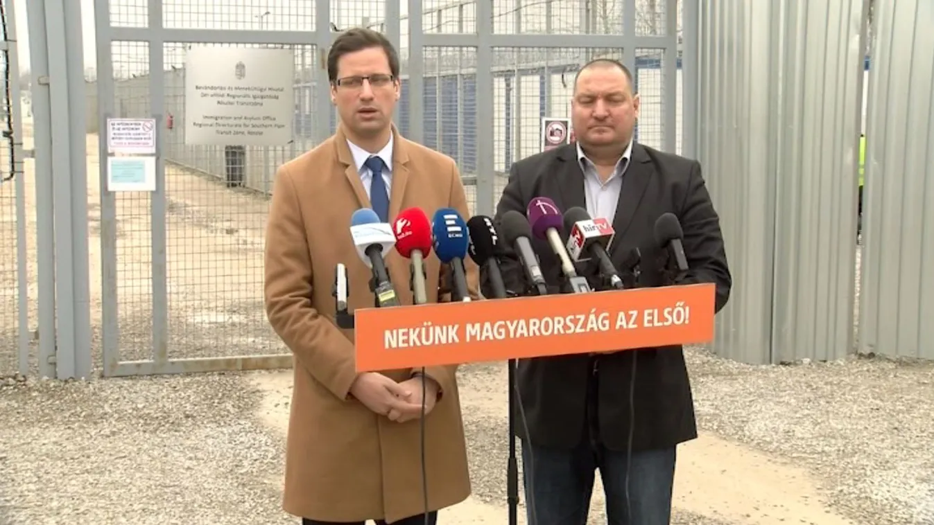 A röszkei kerítésnél kampányolt Gulyás és Németh