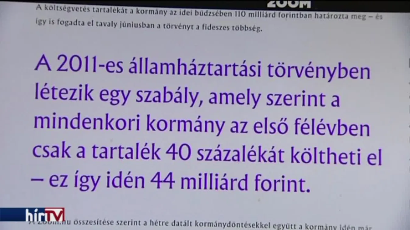 Ráment a költségvetési tartalék a Fidesz osztogatására