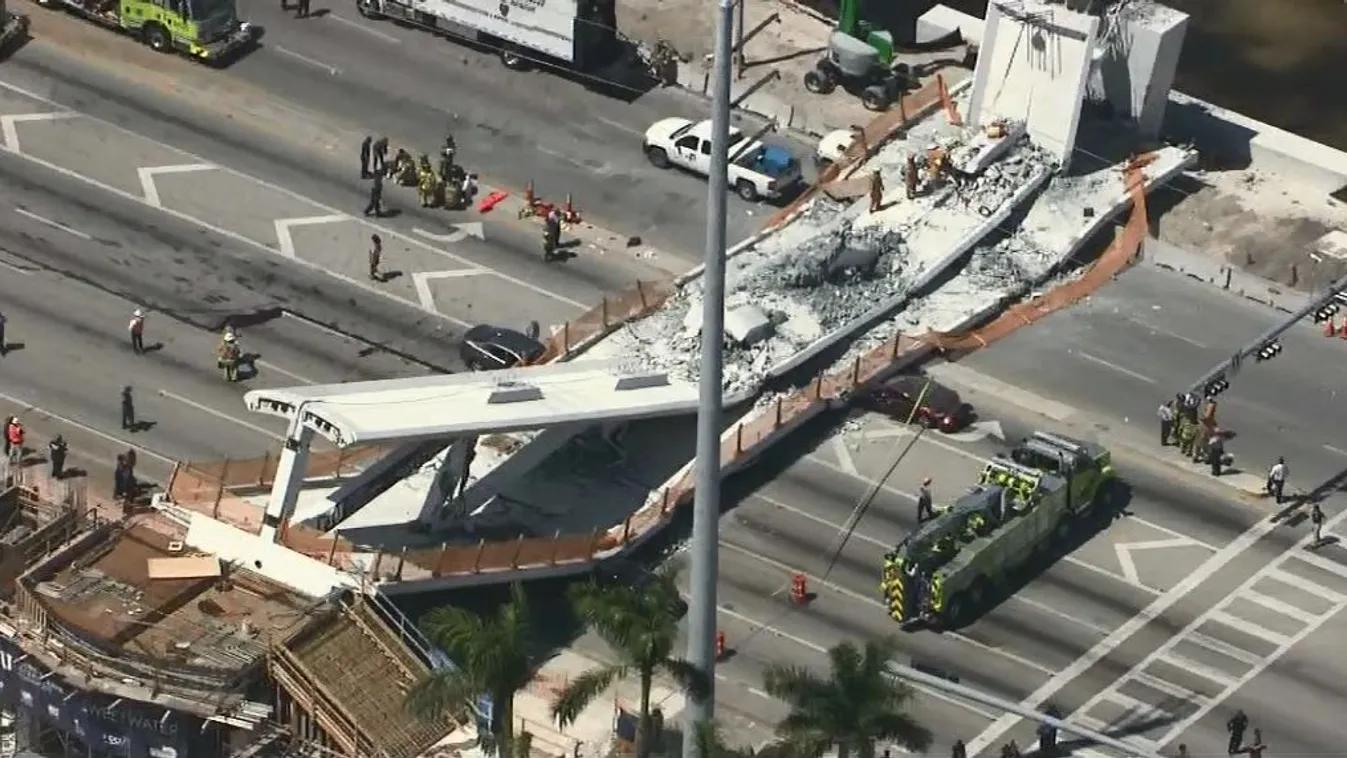 Leszakadt a pár napja átadott felüljáró