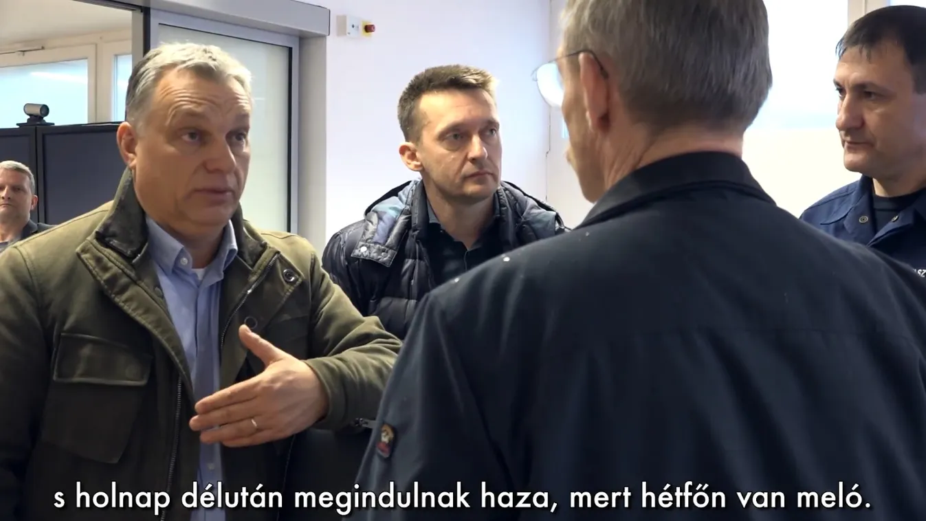 Orbán felkereste az operatív törzset a rendkívüli időjárás miatt