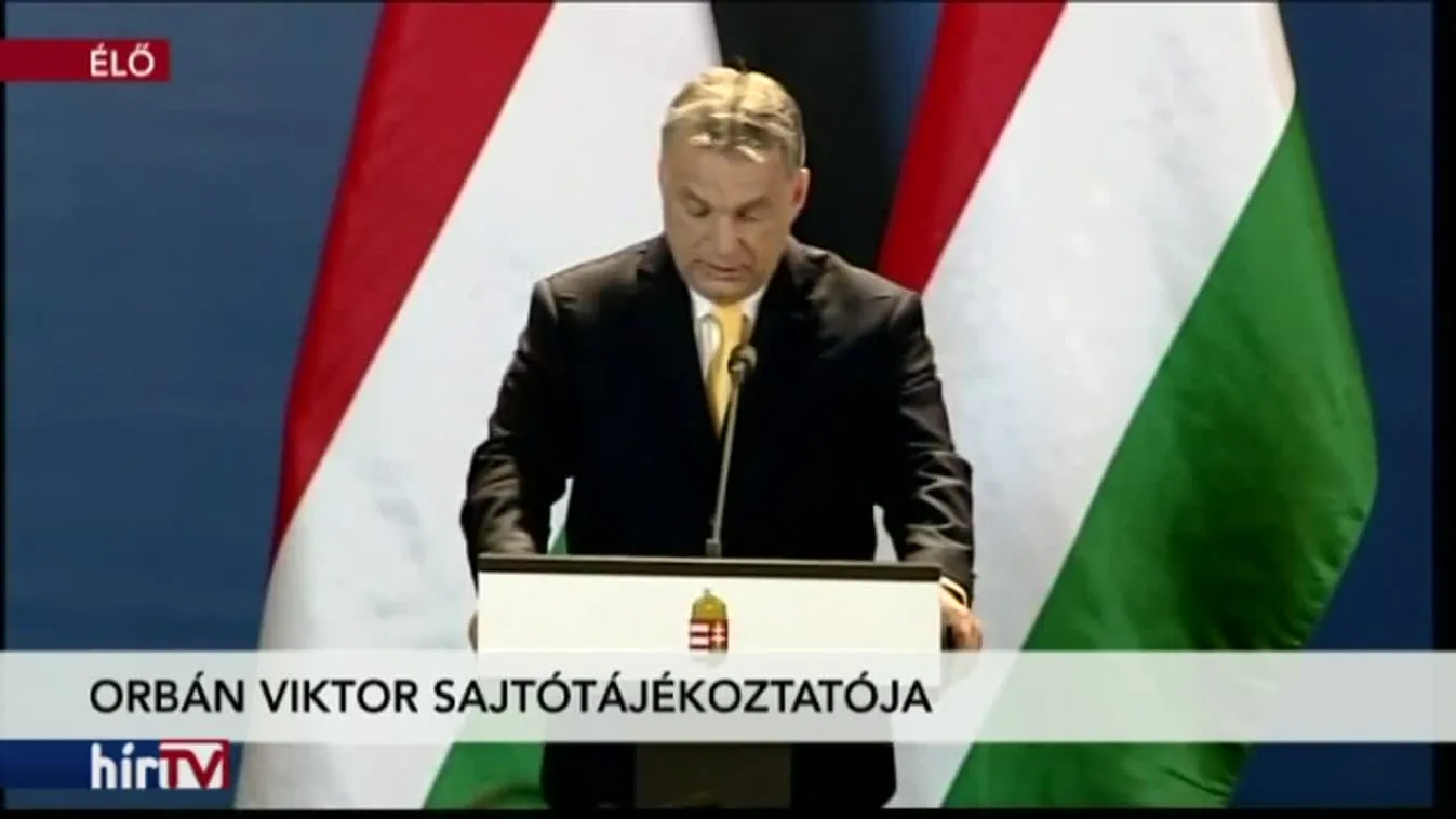 Orbán Viktor sajtótájékoztatója