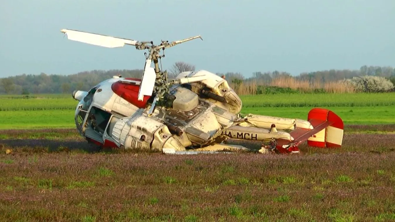 Felszállás közben zuhant le egy helikopter Békésben